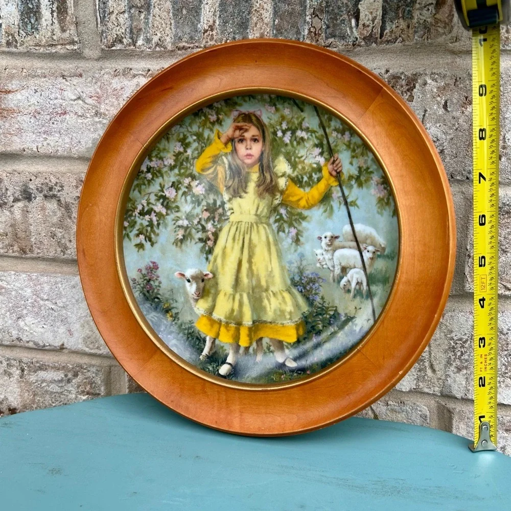 Vintage Wall Decor Plate Little Bo Peep 1983 Reco
